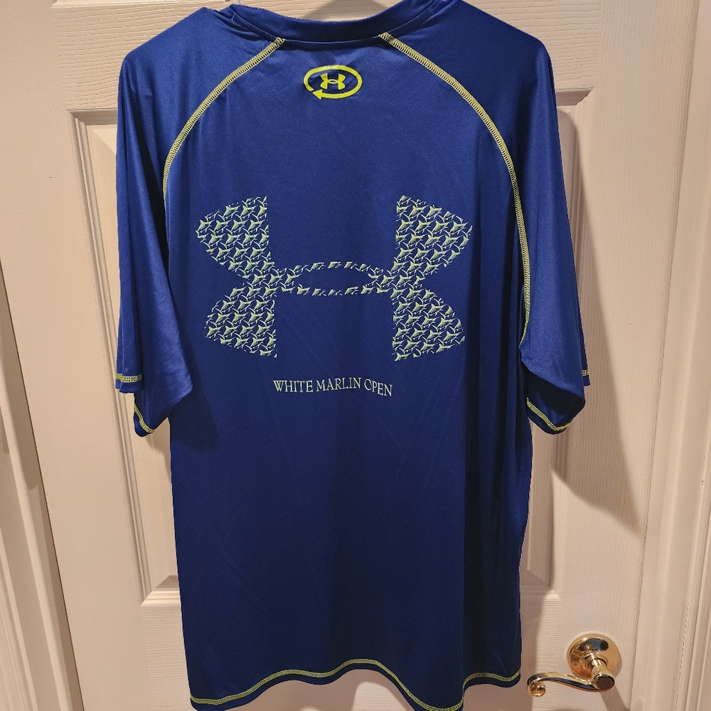 Men's White Marlin Open Under Armour Short Sleeve T-shirt 2XL